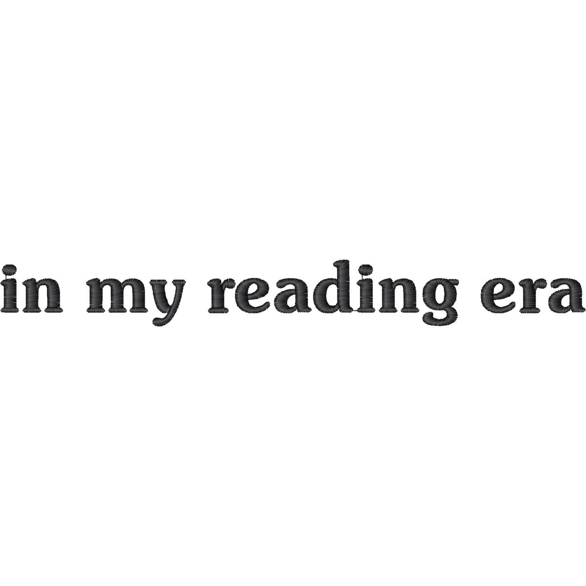 In My Reading Era machine embroidery stitch preview