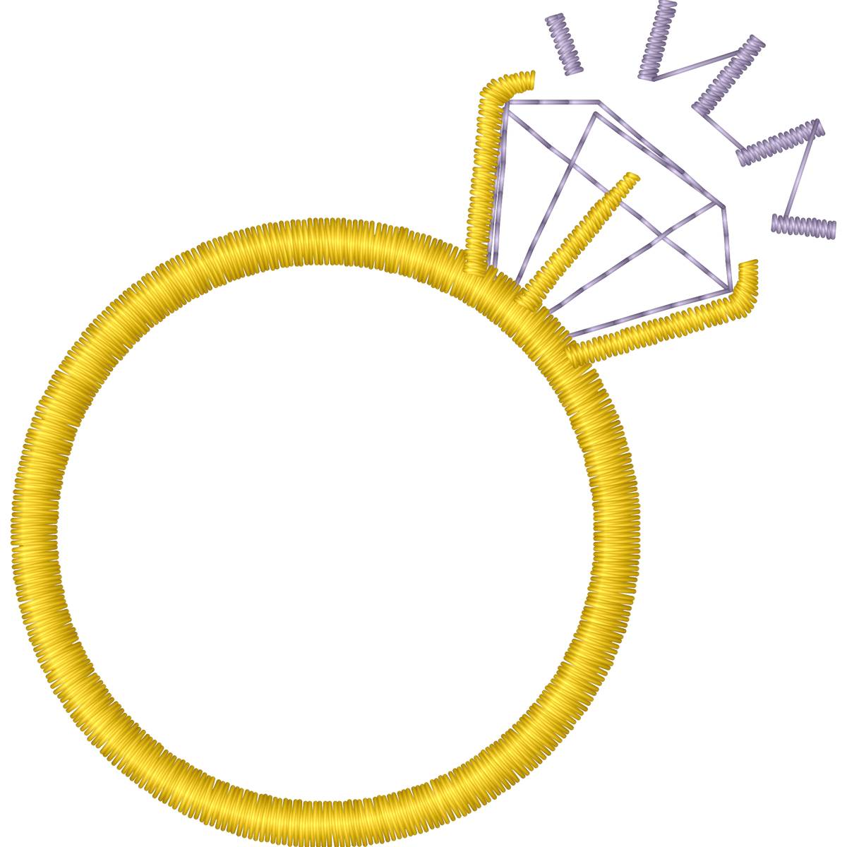 Ring Design machine embroidery stitch preview