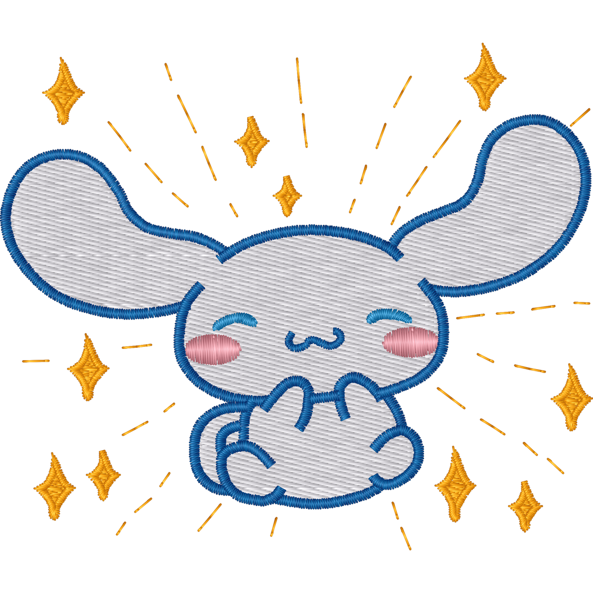 Cinnamoroll Sparkles machine embroidery stitch preview