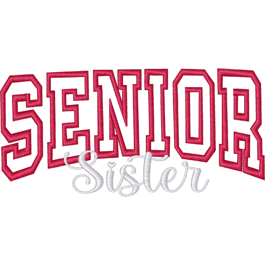 Senior Sister machine embroidery stitch preview