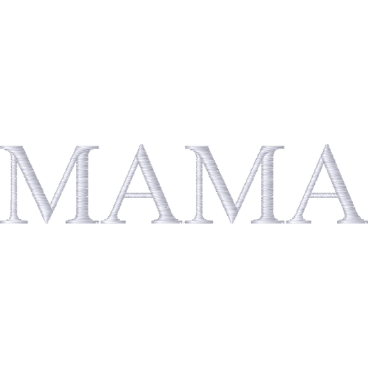 MAMA Serif Letters machine embroidery stitch preview