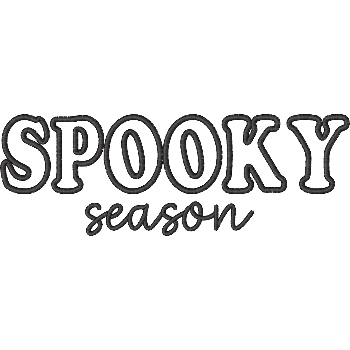 Spooky Season machine embroidery stitch preview