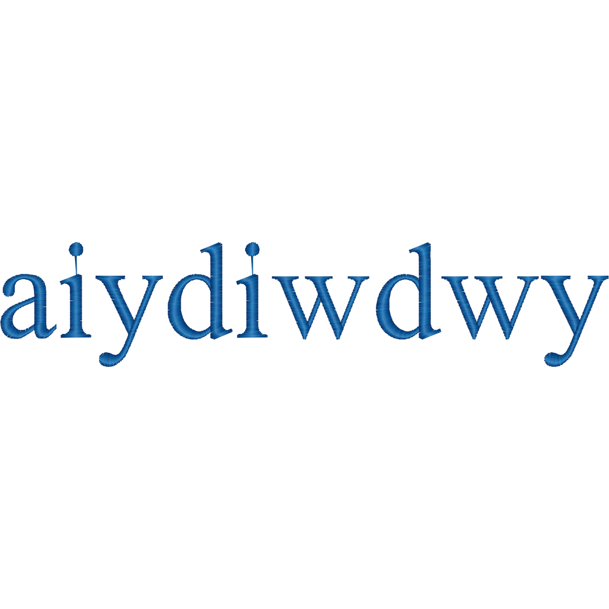 AIYDIWDWY Lettering machine embroidery stitch preview