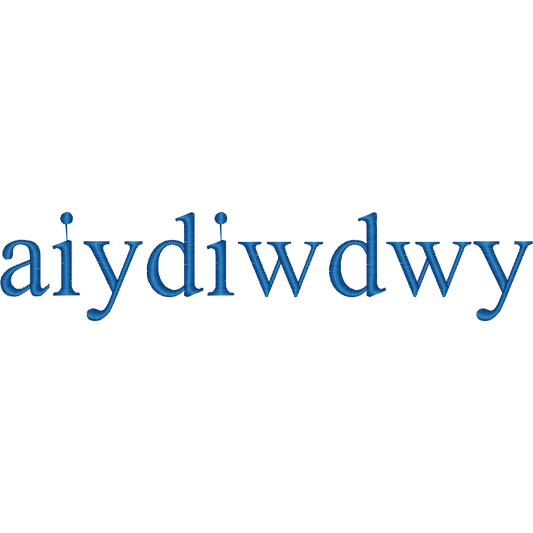 AIYDIWDWY Lettering machine embroidery stitch preview
