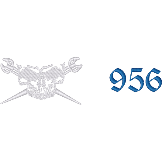 Ironworker Skull 956 machine embroidery stitch preview