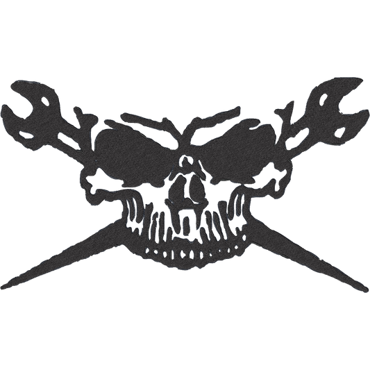 Texas Ironworker Skull machine embroidery stitch preview