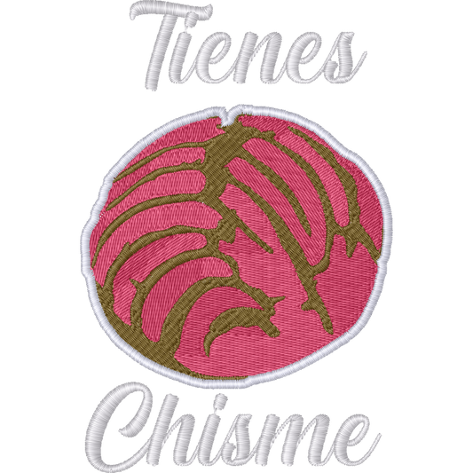 Tienes Chisme Concha machine embroidery stitch preview