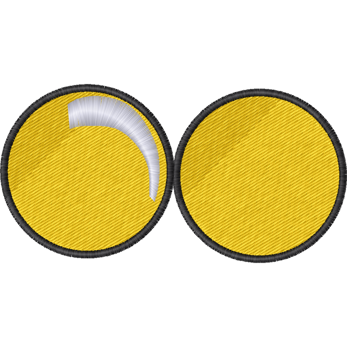 Turbo Granny Yellow Circles machine embroidery stitch preview
