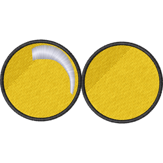 Turbo Granny Yellow Circles machine embroidery stitch preview
