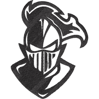 Knight Helmet machine embroidery stitch preview