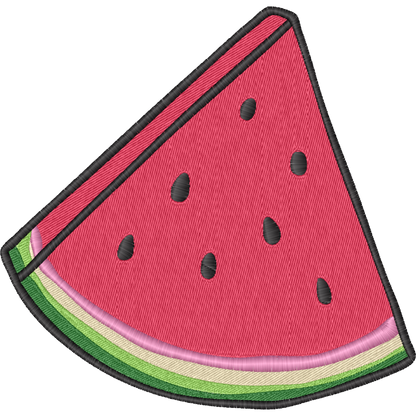 Watermelon Slice machine embroidery stitch preview