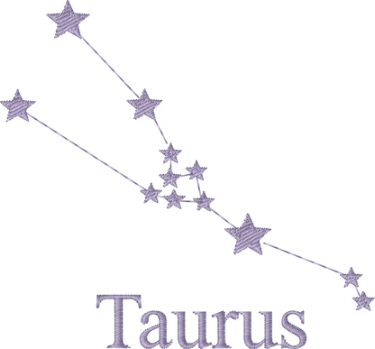 Taurus Constellation machine embroidery stitch preview
