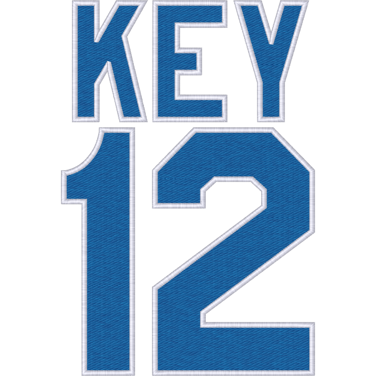 Key Number 12 machine embroidery stitch preview
