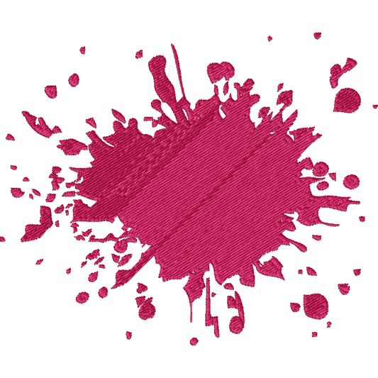 Red Blood Splatter machine embroidery stitch preview