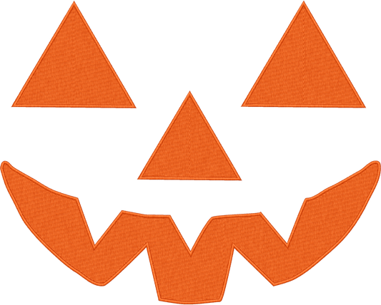 Jack O Lantern Face Shapes machine embroidery stitch preview