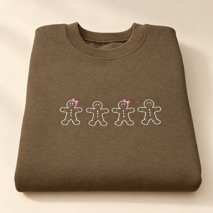 Gingerbread Cookies Embroidered Sweatshirt