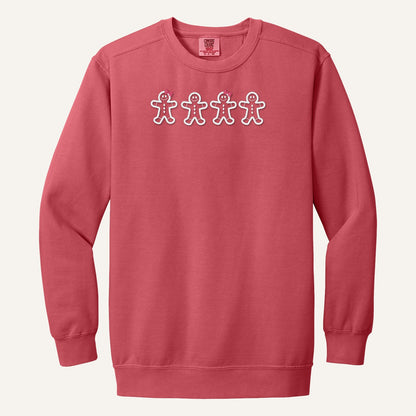 Gingerbread Cookies Embroidered Sweatshirt – Comfort Colors Crewneck in Watermelon