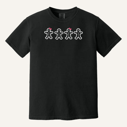 Gingerbread Cookies Embroidered Sweatshirt – Comfort Colors Tee in Black
