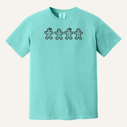 Gingerbread Cookies Embroidered Sweatshirt – Comfort Colors Tee in Chalky Mint