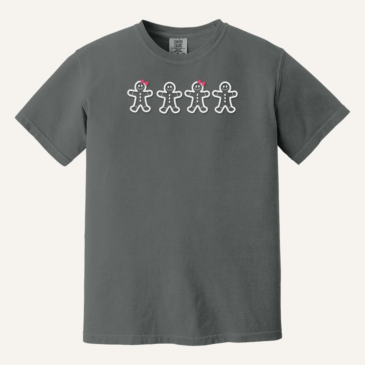 Gingerbread Cookies Embroidered Sweatshirt – Comfort Colors Tee in Pepper