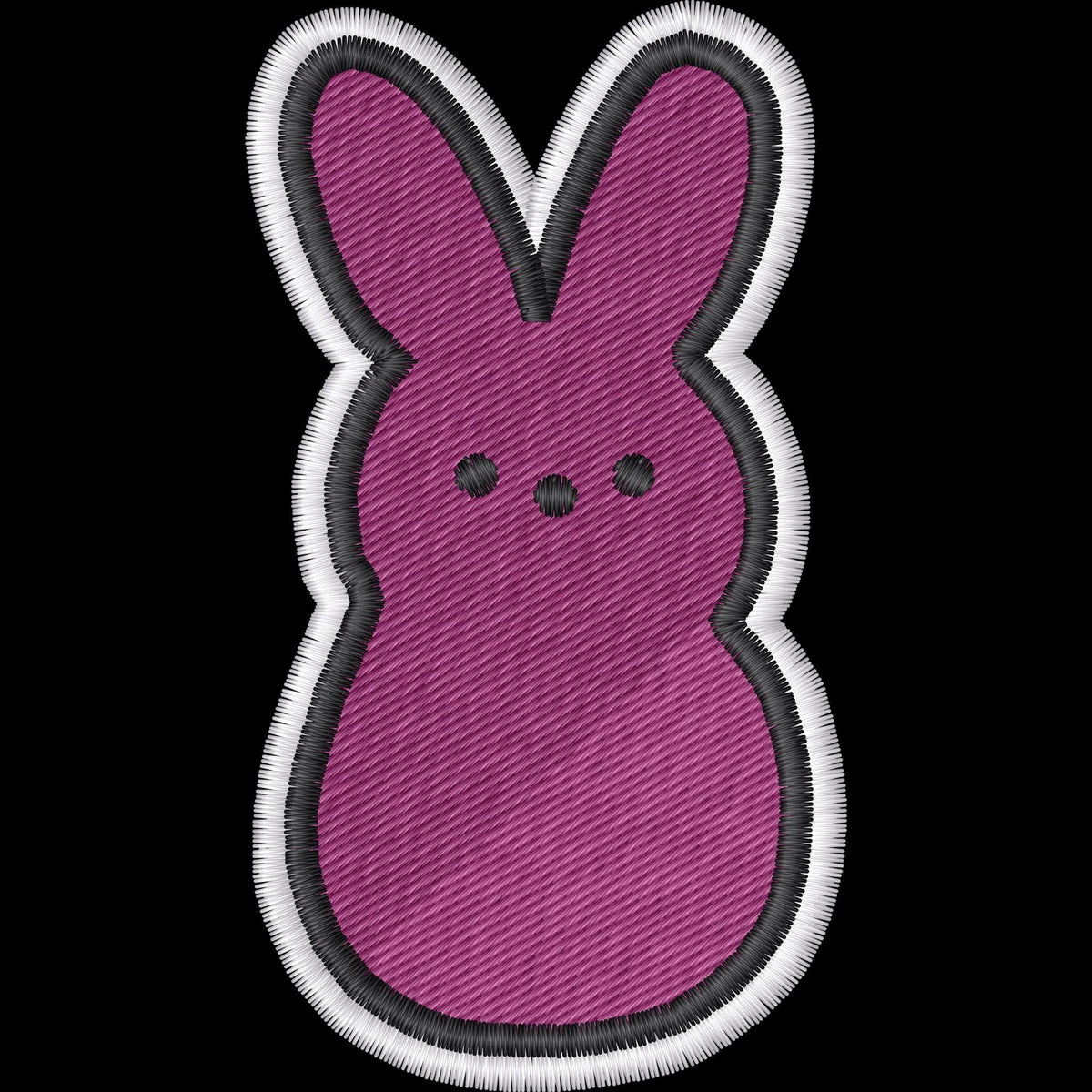 Pastel Marshmallow Bunny Machine Embroidery Design