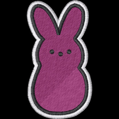 Pastel Marshmallow Bunny Machine Embroidery Design