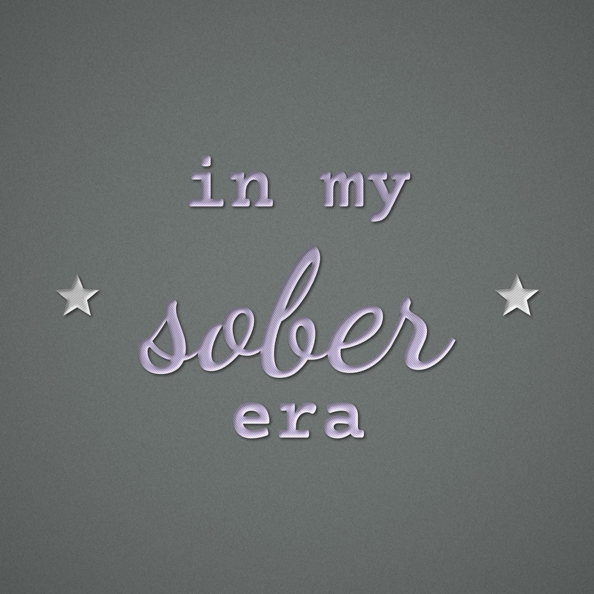 In My Sober Era Embroidered Sweatshirt – embroidery close-up