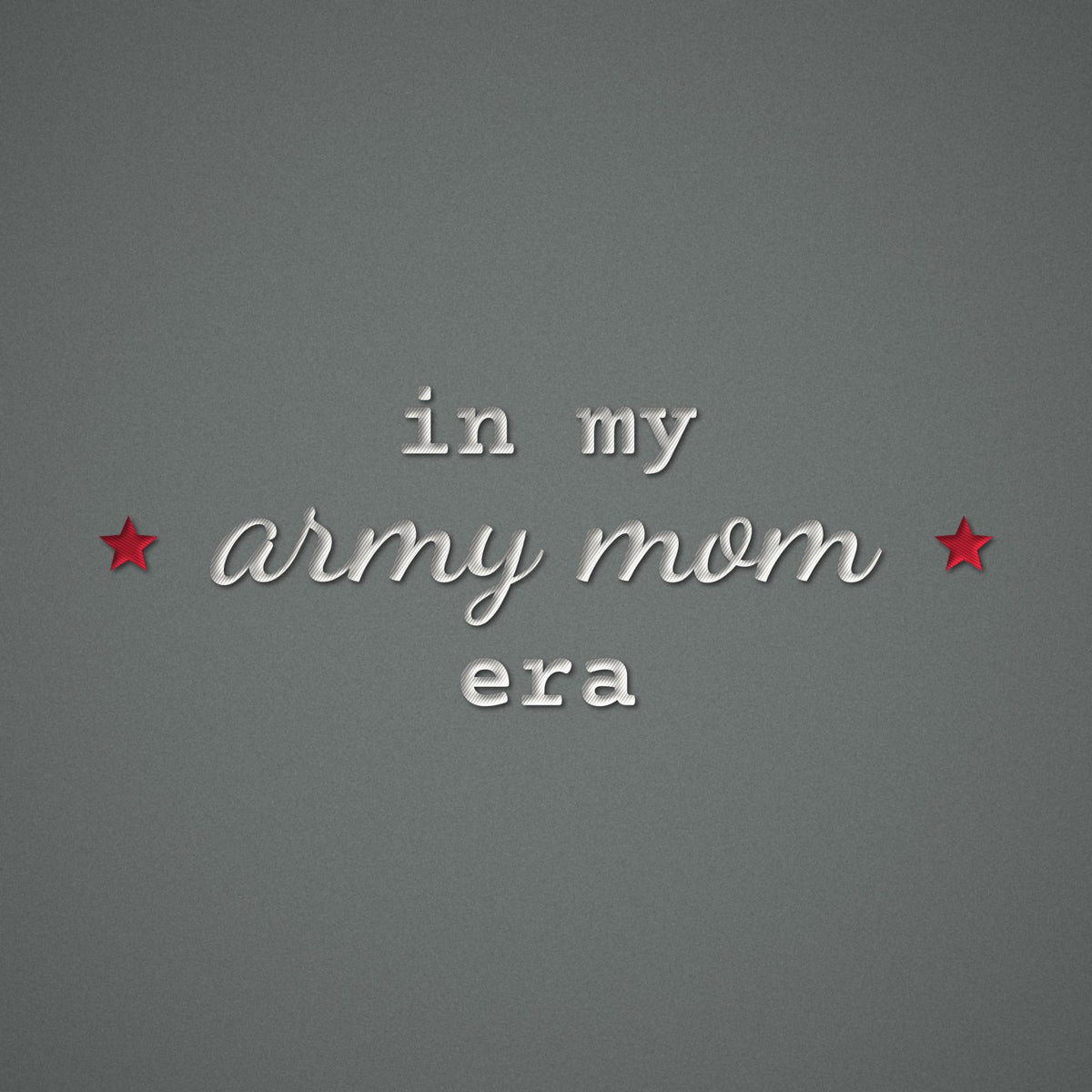 In My Army Mom Era Embroidered Sweatshirt – embroidery close-up