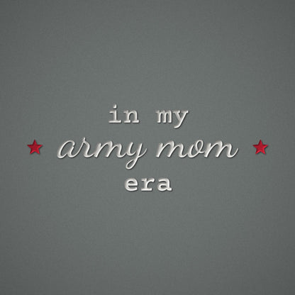In My Army Mom Era Embroidered Sweatshirt – embroidery close-up