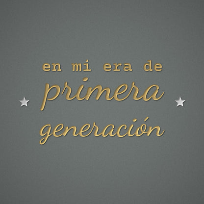 Primera Generación Graduate Embroidered Sweatshirt – embroidery close-up