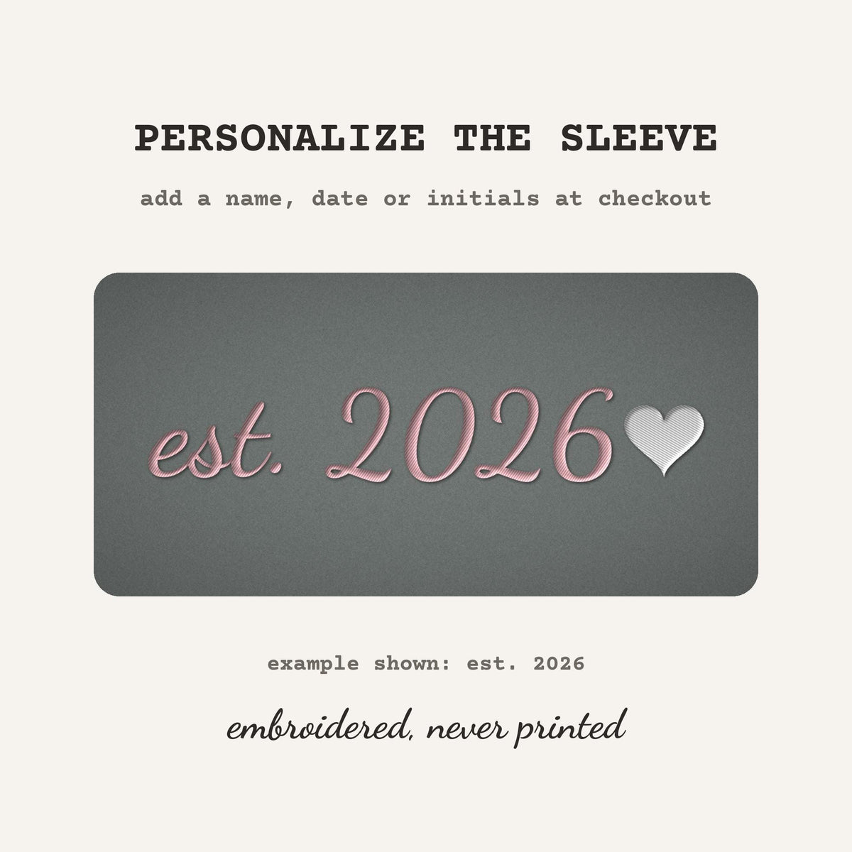 In My Divorced Era Embroidered Sweatshirt – free sleeve personalization example