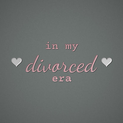 In My Divorced Era Embroidered Sweatshirt – embroidery close-up