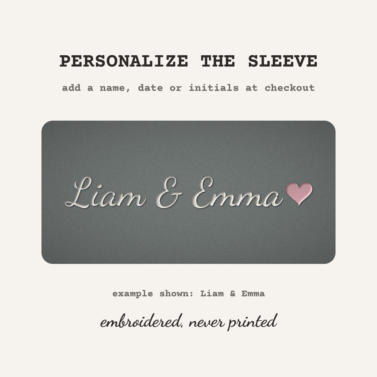 In My Empty Nest Era Embroidered Sweatshirt – free sleeve personalization example